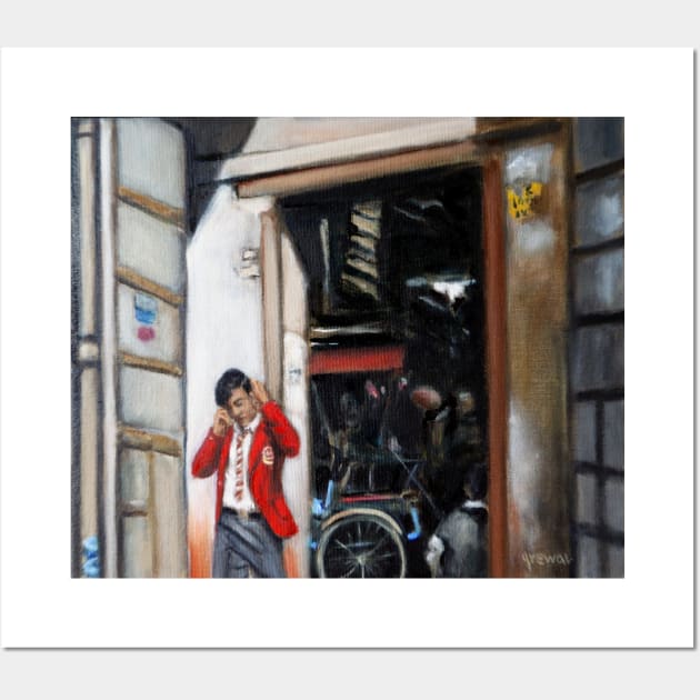 Boy in a Red Blazer Wall Art by sukhpalgrewal